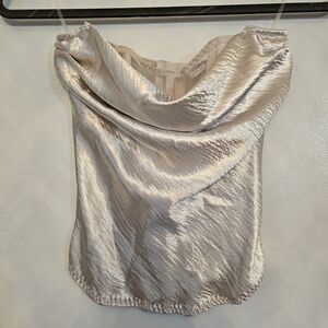 Victoria's Secret Metallic Silver Top